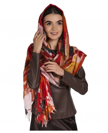 Палантин Женский W40-LA.PEINTURE/ROUGE